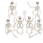 6PCS Halloween Posable Skeletons 40cm Full Body Hanging Decorations