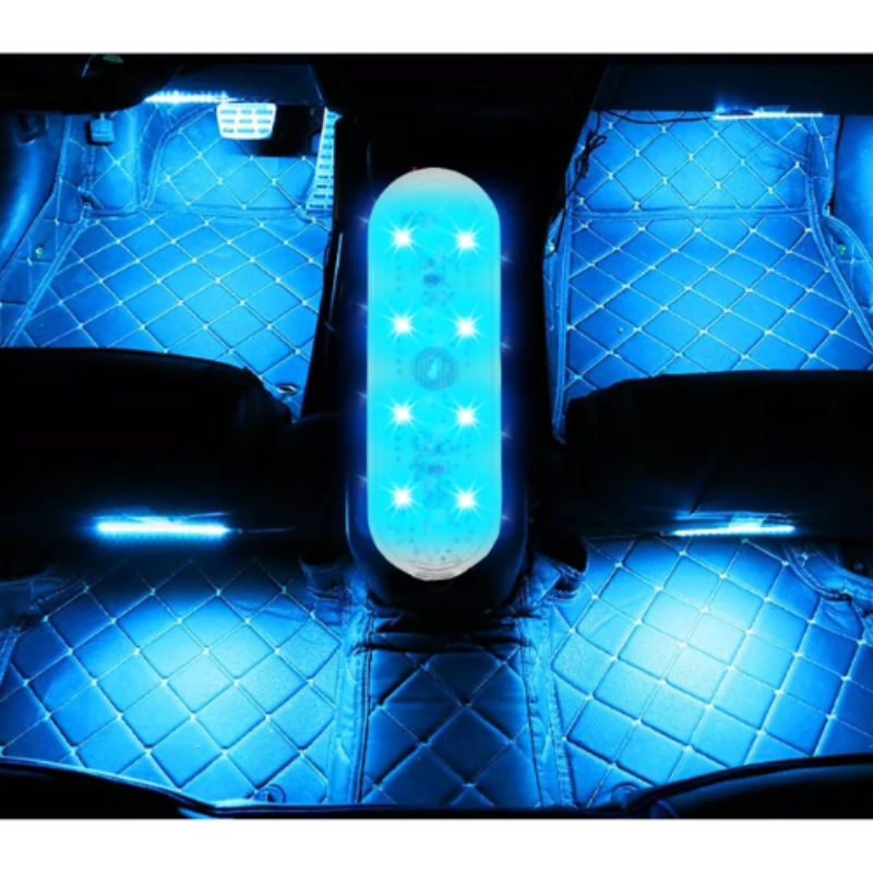 5W LED wireless RGB car footwell lights with USB rechargeable design – UK
 5W LED wireless RGB car footwell lights with USB rechargeable design – UK