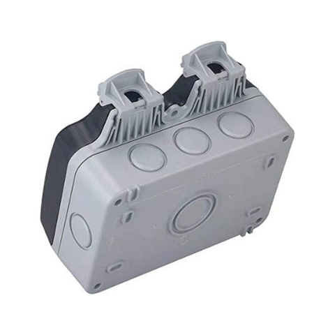 Electrical Double Weatherproof Outdoor Switched Power Socket, IP66 Rated, 13 Amp WPS213 Electrical Double Weatherproof Outdoor Switched Power Socket, IP66 Rated, 13 Amp WPS213