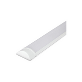 Rectangular LED light fixture on a white background
