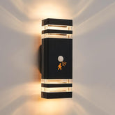 Up down outdoor light with sensor