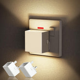 Wall-mounted light switch with two additional light bulbs on a textured wall background