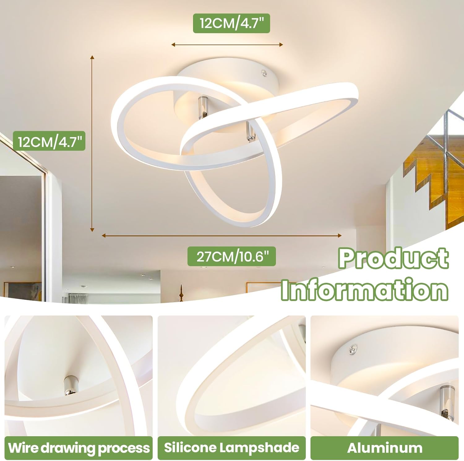 Stylish Dimmable LED Ceiling Light for Living Spaces
 Stylish Dimmable LED Ceiling Light for Living Spaces