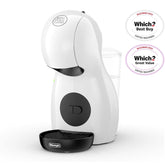 White coffee machine with black accents on a white background, featuring 'Which?' awards.