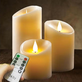 flameless led candles set of 3