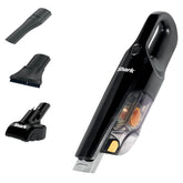 handheld vacuum cleaner with attachments on a white background