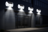 Pack of 4 Solar Powered Motion Sensor Security Lights – IP65 Outdoor Wall Lights
