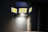 Solar Wall Light with PIR Motion Sensor & Remote – IP65 Waterproof