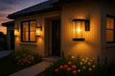 LED Solar Powered Fence Wall Lights
