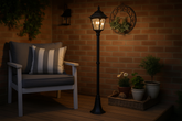 1.2M Solar Victorian Style Garden Lamp Post Light – LED Outdoor Light