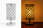 Silver Crystal Bedside Table Lamp – Alpha Lights