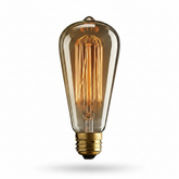 ST64 40W Vintage Amber Glass Bulb
