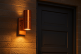 Outdoor Wall Light Dusk Till Dawn Sensor – Copper Finish – IP65