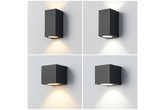 Modern PVC Wall Light – Black & White Up Down GU10