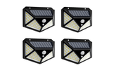 100 LED Solar Security Lights - PIR Motion Sensor & Wide-Angle 4 Pack