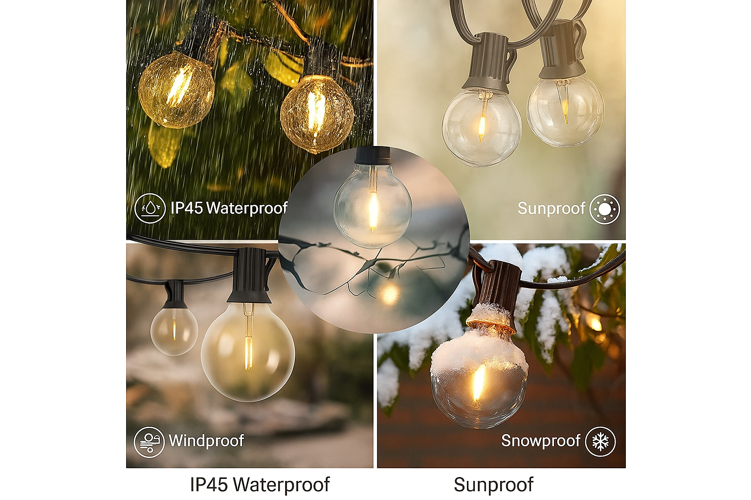 45M Outdoor Festive String Lights with Remote 45M Outdoor Festive String Lights with Remote