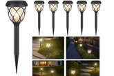 Pack of 6 LED Solar Powered Stake Lights
