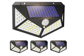 Pack of 4 100 LEDs Solar Powered Wall Lights