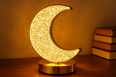 Moon Lamp – Retro Metal Bedside Table Night Light