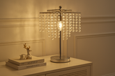 Chrome Crystal Jewelled Table Reading Lamp – 3 Elegant Designs