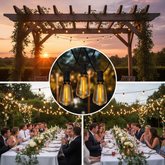 2 Pack LED Outdoor Festoon light Waterproof 24ft