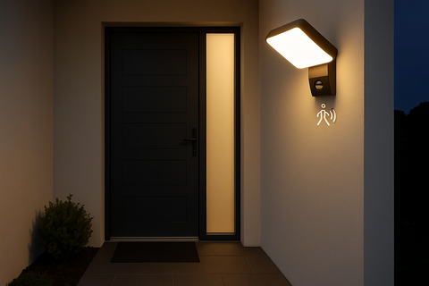 18W LED PIR Motion Sensor Outdoor Wall Light 18W LED PIR Motion Sensor Outdoor Wall Light