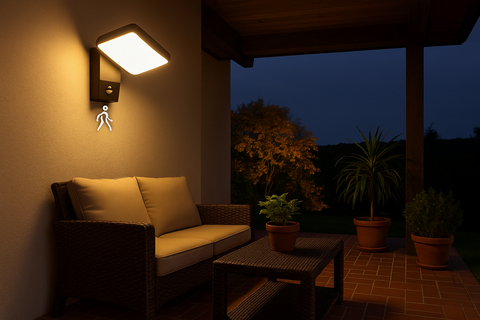 18W LED PIR Motion Sensor Outdoor Wall Light 18W LED PIR Motion Sensor Outdoor Wall Light
