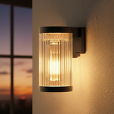 Solar Wall Lantern Outdoor LED Light 5W IP65 Waterproof Warm White Fixture