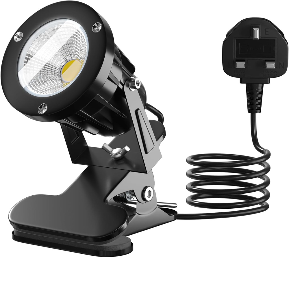 indoor plant spotlights Plug in Spotlight Clip On IP65 Water Resistant Plant Spot Light for Ou