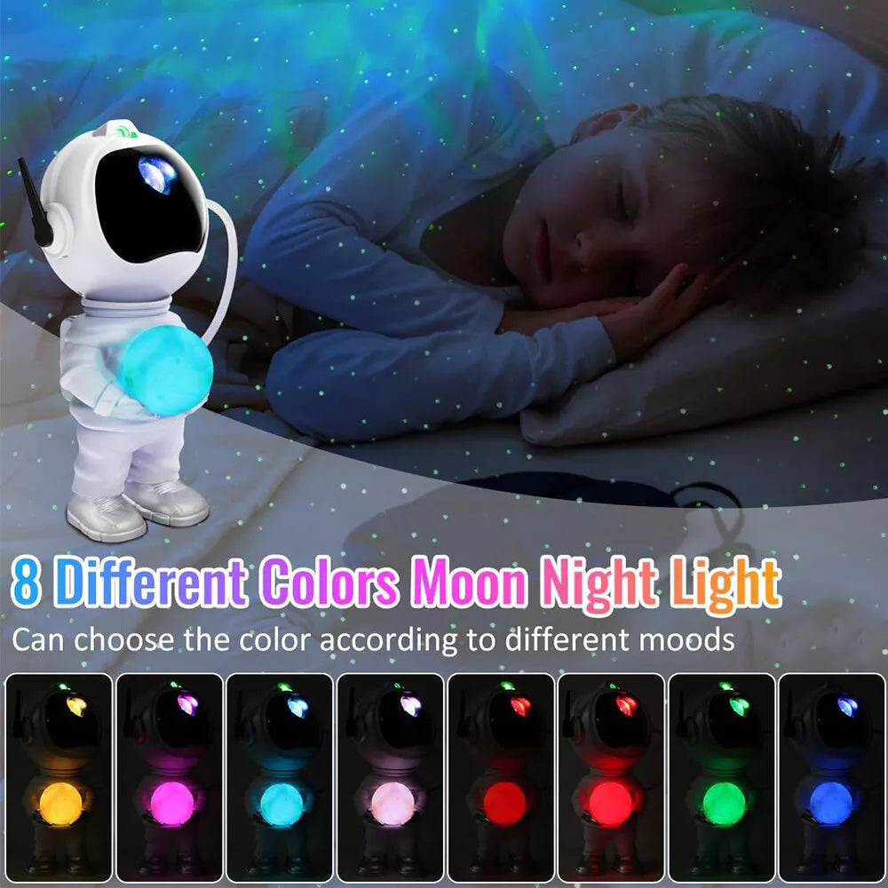 3-in-1 Astronaut Galaxy Star Projector with Moon Lamp | 33 LED Nebula Effects, Remote & Timer | Perfect Room Décor & Gift for Kids & Teens 3-in-1 Astronaut Galaxy Star Projector with Moon Lamp | 33 LED Nebula Effects, Remote & Timer | Perfect Room Décor & Gift for Kids & Teens