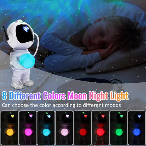 3-in-1 Astronaut Galaxy Star Projector with Moon Lamp | 33 LED Nebula Effects, Remote & Timer | Perfect Room Décor & Gift for Kids & Teens 3-in-1 Astronaut Galaxy Star Projector with Moon Lamp | 33 LED Nebula Effects, Remote & Timer | Perfect Room Décor & Gift for Kids & Teens