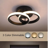 Modern LED 2 Circle Flush Mounted Ceiling Light in UK