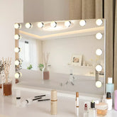 15 LED dimmable bulb light mirror with adjustable brightness.