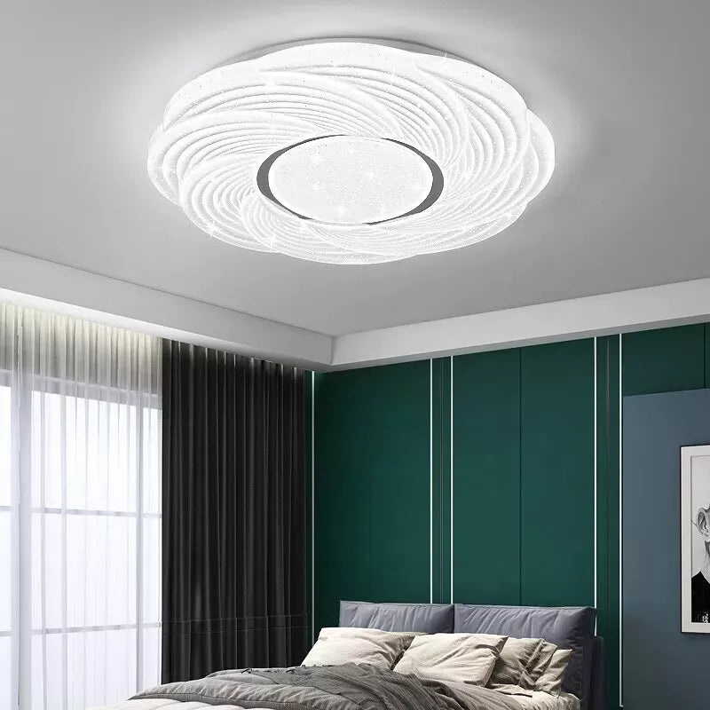Remote-controlled ceiling light with adjustable brightness