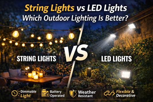 String Lights vs LED Lights