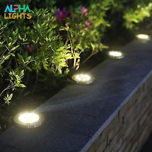 Alpha Star Solar Lights Outdoor Garden 8 LED, Outdoor Solar