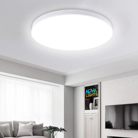 36W Round Ceiling Lights, Daylight White 6500K, Ø23cm Indoor Flush Mount Ceiling Lamp for Kitchen Bedroom Living Room Hallway Balcony Office