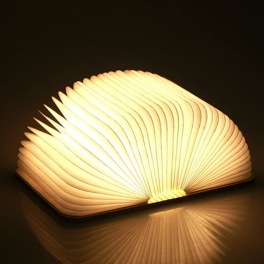 LED Book Light Wooden Folding Lamp with | LED Book Reading Light, Desk Lamp Night Light Perfect For Decoration