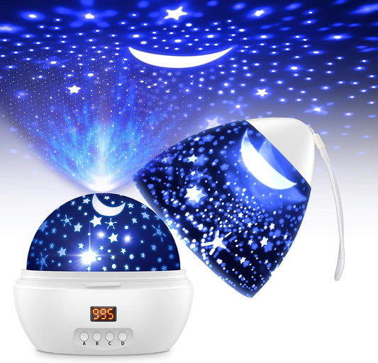 Night Light Projector for Kids Baby, Star Projector 360° Rotation Starlight Projector Light Birthday Projector Lamp