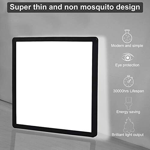 LED Ceiling Lights, 2200LM Ceiling Light, Waterproof IP44 Modern Square Flush Ceiling Lighting Fixture for Kitchen, Hallway, Bedroom, Bathroom, Porch