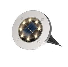 Night garden ambiance with solar path lights


