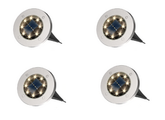 Solar lights leading up to front porch


