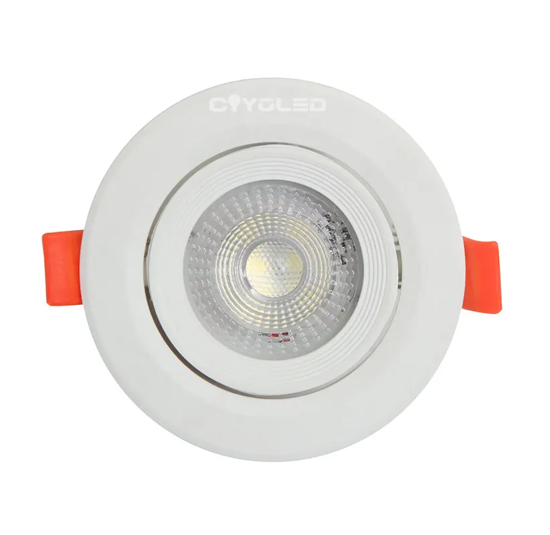 Round Recessed Mounted Adjustable SMD Downlight 5w Spotlight Adjustable Recessed LED Downlight