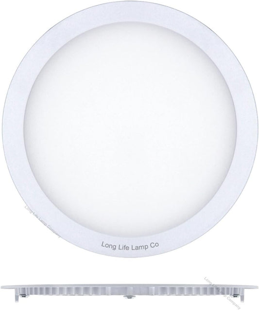 24w LED Round Recessed Ceiling Panel Down Light Flat Ultra Slim Lamp Cool White 7000K Super Bright 300mm x 300mm