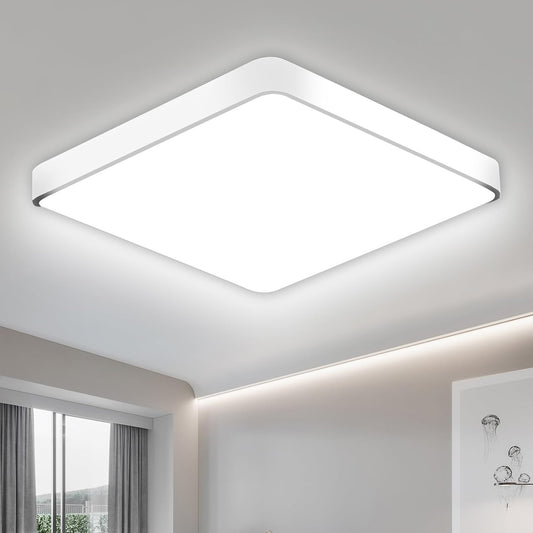 Thin Led Ceiling Light, 36W 3300LM 6000K Daylight White Super Bright, Square Ceiling Light for Hallway Living Room