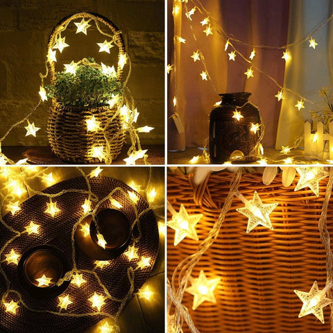 LED String Lights, 100 LED Star Fairy Lights 33 feet 8 Modes Wire Lights - thelights4u.com
