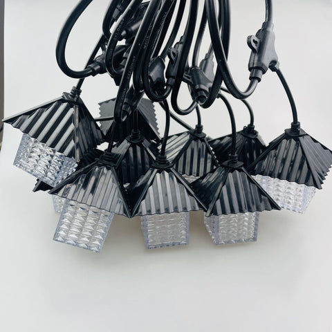 LED Festoon String Lights Outdoor, 10 Bulbs, Warm White 3000K, Connectable, AC220-240V, Durable & Weatherproof Festoon Lights - thelights4u.com