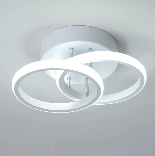 18W Modern LED Ceiling Light, Dual Circle