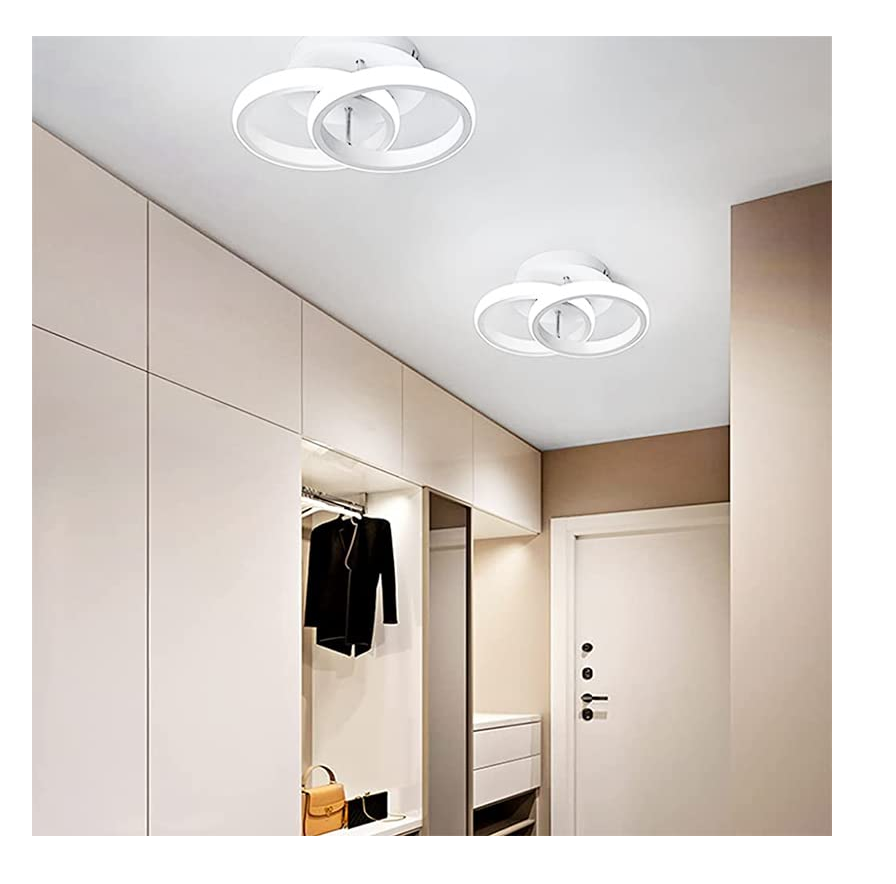 18W Modern LED Ceiling Light, Dual Circle