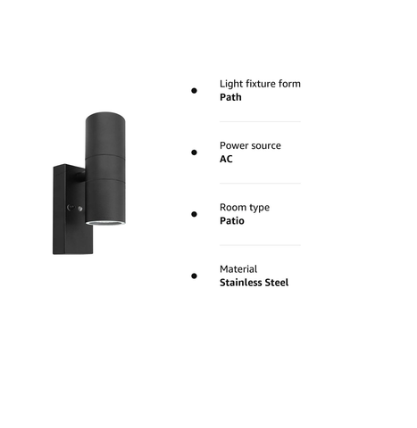 Dusk till dawn sensor light installed on a garage exterior


